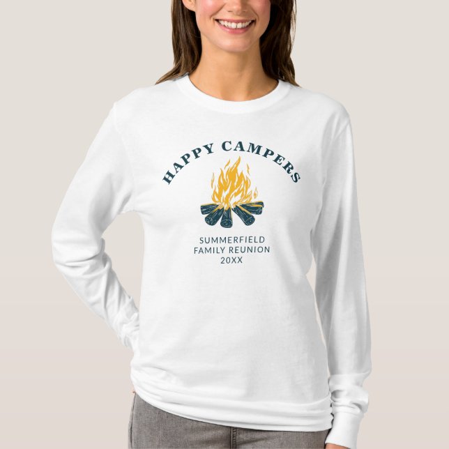 Camiseta Campos felizes Férias de Campos Felizes Viagem par (Frente)