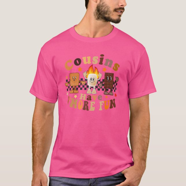 Camiseta Campos Retro Familiares Para Crianças Primos Tem M (Frente)