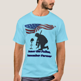 Camiseta Campos silenciosos de honra azul pálido