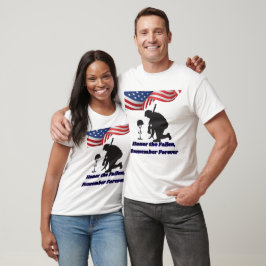 Camiseta Campos silenciosos de honra branca