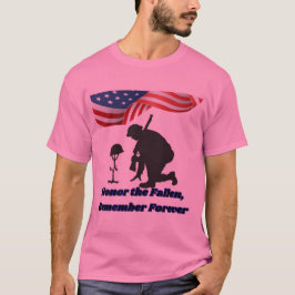 Camiseta Campos silenciosos de honra rosa