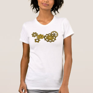 Camiseta Campos tecidos Camisa-luz feminina