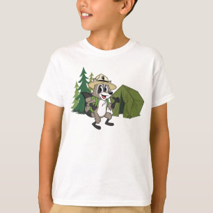Camiseta Campout americano do rick   da guarda florestal