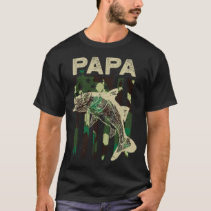 Camiseta Camuflagem Bandeira Americana Snook Pesca Papa Sno