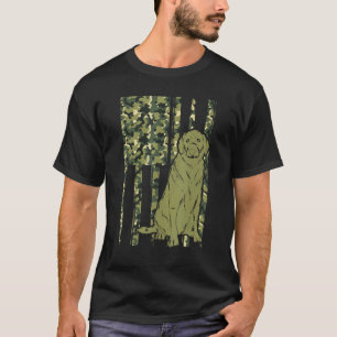 Camiseta Camuflagem Bandeira Dos Eua Cão Animal Pet Dog Pro
