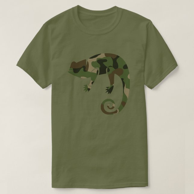 Camiseta Camuflagem Camaleão (Frente do Design)