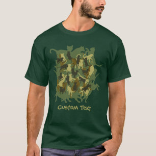 Camiseta Camuflagem Cats Woodland