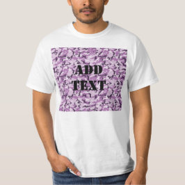Camiseta Camuflagem Cor-de-rosa/púrpura