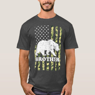 Camiseta Camuflagem de Ataque Irmão Bear Hiking Camouflage 
