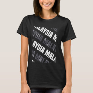 Camiseta Camuflagem de Cinzas da Malásia Camo