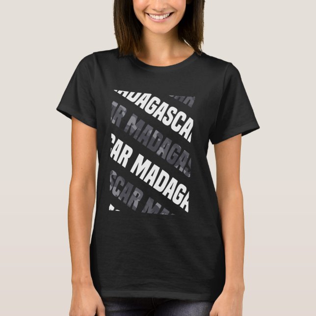 Camiseta Camuflagem de Cinzas de Madagascar Camo (Frente)