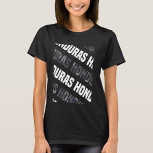 Camiseta Camuflagem de Cinzas de padrão Honduras Camo