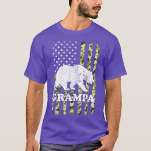 Camiseta Camuflagem de Hiking do Grampa Bear nos EUA