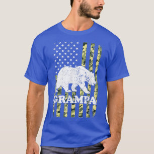 Camiseta Camuflagem de Hiking do Grampa Bear nos EUA