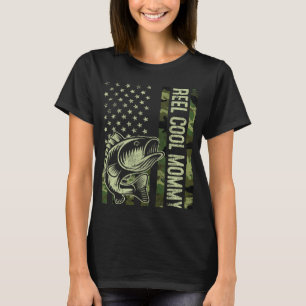 Camiseta Camuflagem de Mamães Legal da Reel Pesca de Bandei