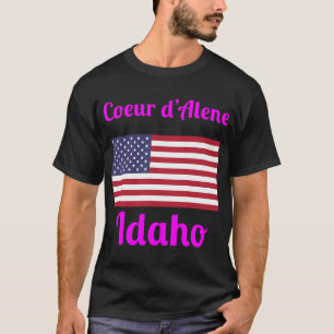 Camiseta Camuflagem de Pesca Bandeira Americana Pescador