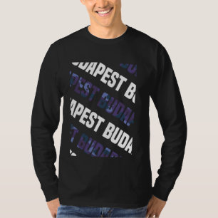 Camiseta Camuflagem de Púrpura de Budapeste Camo