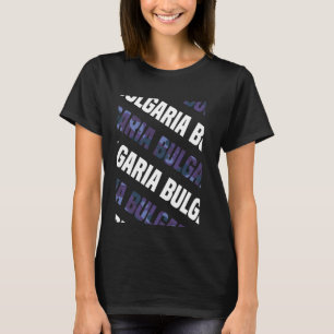 Camiseta Camuflagem de Púrpura do padrão da Bulgária