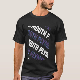 Camiseta Camuflagem de Púrpura Plymouth Camo
