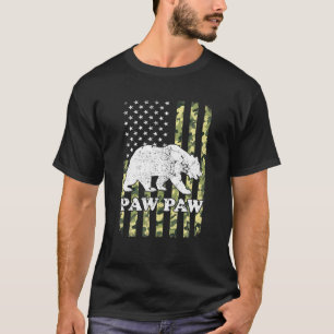 Camiseta Camuflagem de Urso-de-Pata-Pata-Pata