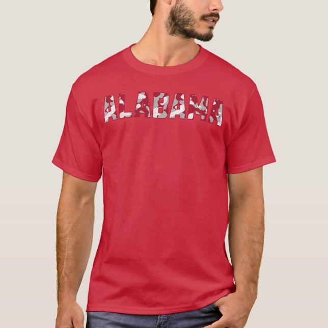 Camiseta Camuflagem do Alabama Manga Longa (Frente)