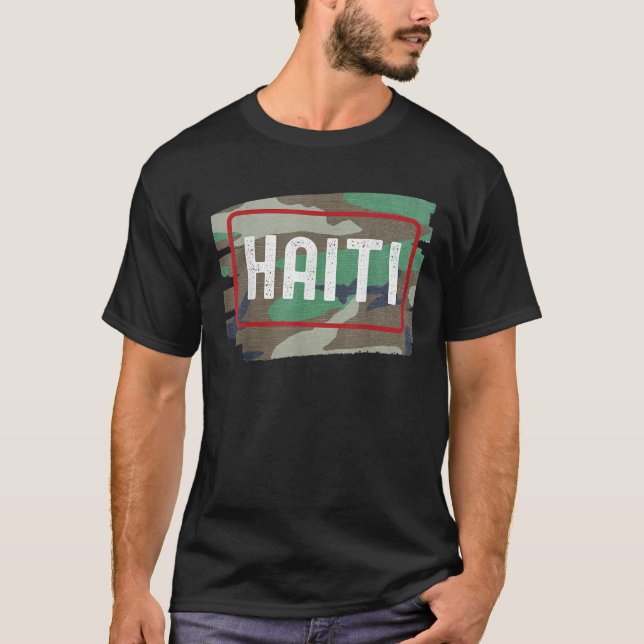 Camiseta Camuflagem do Haiti (Frente)