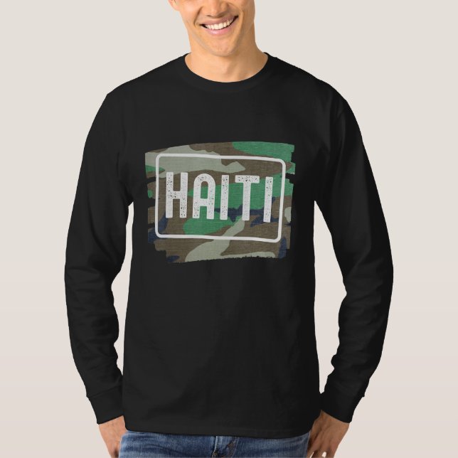 Camiseta Camuflagem do Haiti (Frente)