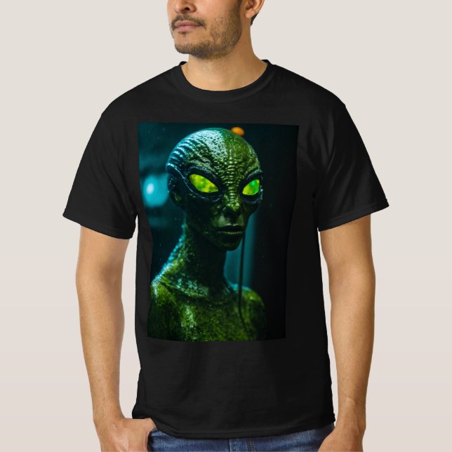 Camiseta Camuflagem Extraterrestre: Halloween em Human Di (Frente)