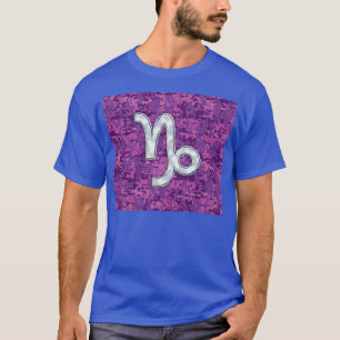 Camiseta Camuflagem fúcsia de Digitas do símbolo do zodí