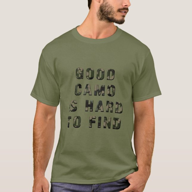 Camiseta Camuflagem Humorosa (Frente)