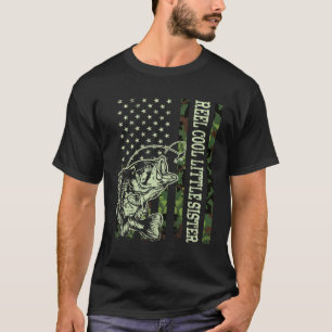 Camiseta Camuflagem Irmãzinha Legal Retro Carretel Bandeira