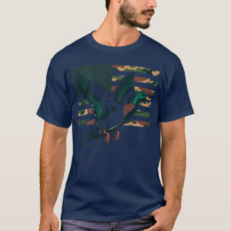 Camiseta Camuflagem Juvenil para Caça a Patos Mallard Camuf