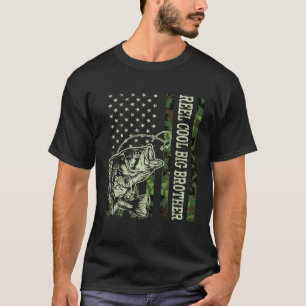 Camiseta Camuflagem Legal do Grande Irmão Retro USA Sinaliz