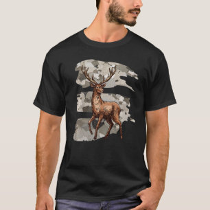 Camiseta Camuflagem Militar Americana Deer Hunter Camo Hunt