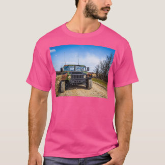 Camiseta Camuflagem Militar HMMV Hummer Longo