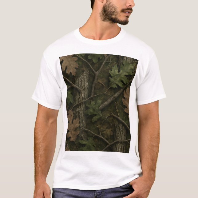 Camiseta Camuflagem Mossy Oak (Frente)