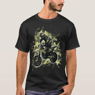 Camiseta Camuflagem Motocross Dirt Bike Camo