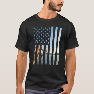 Camiseta Camuflagem Norte-Americana De Pesca Legal