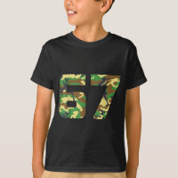 Camuflagem Número 6 7 Roupa de Meme Engraçado Seis