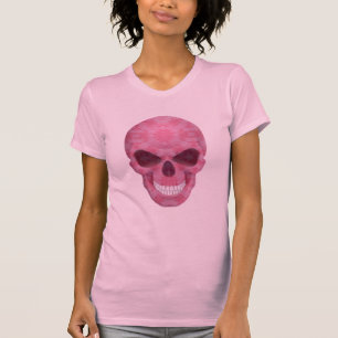 Camiseta Camuflagem Rosa Camuflagem Caveira