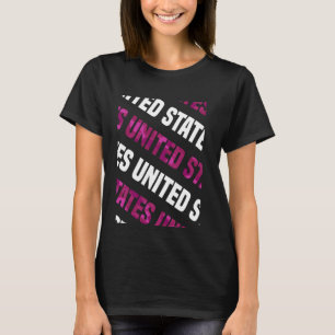 Camiseta Camuflagem rosa com padrão rosa nos Estados Unidos
