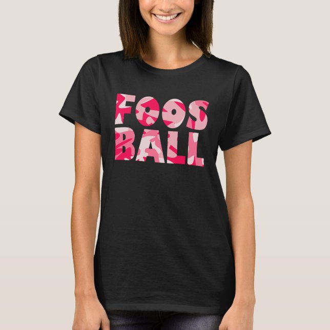 Camiseta Camuflagem Rosa Foosball (Frente)