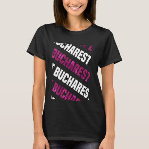 Camiseta Camuflagem Rosa Padrão de Camo Bucareste