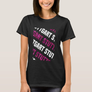Camiseta Camuflagem Rosa Padrão de Estugarda