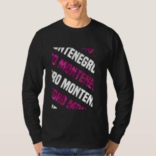 Camiseta Camuflagem Rosa Padrão de Montenegro Camo