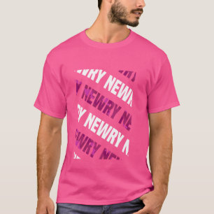 Camiseta Camuflagem Rosa Padrão de Newry Camo