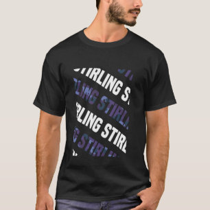 Camiseta Camuflagem Roxa de Padrão Stirling Camo