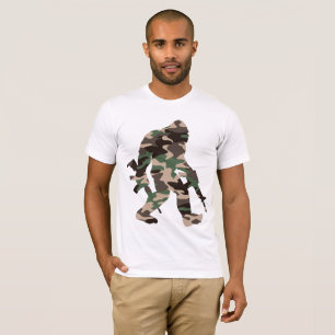 Camiseta Camuflagem Sasquatch Bigfoot