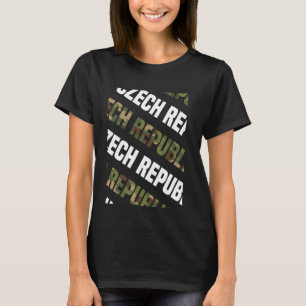 Camiseta Camuflagem Verde Padrão da República Checa