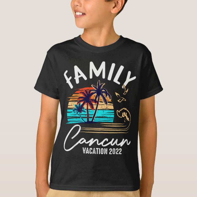 Camiseta CAMUN MÉXICO 2022 Férias da Família de Aparição de (Frente)